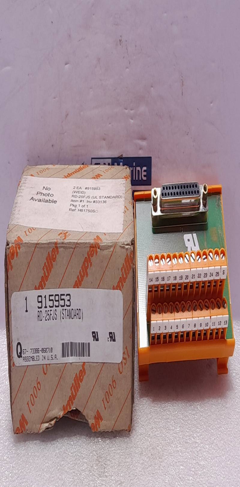 Weidmuller E141197 Interface Terminal Block Module 915953-67