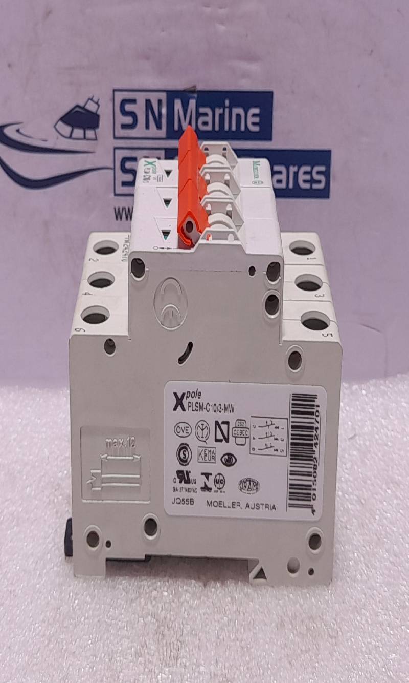 Moeller PLSM-C10/3-MW Circuit Breaker 10A