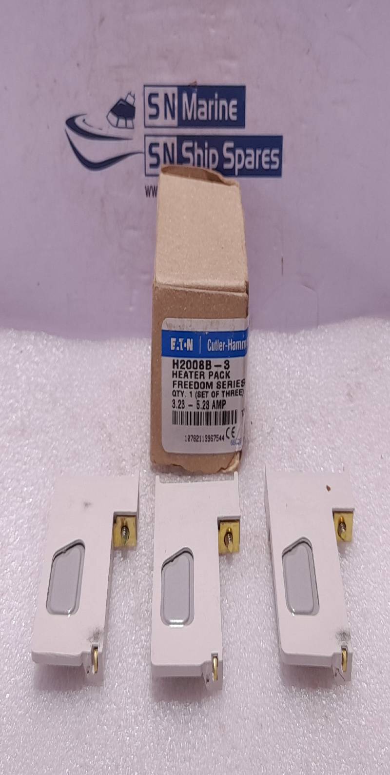 Eaton Cutler Hammer H2008B-3 Heater Pack Overload Element Set 3-5 AMP