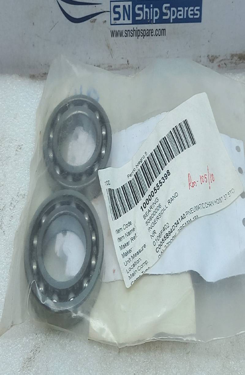 Ingersoll Rand 50800006 Bearing MTK 16006 5080-0006 2PCs In Lot