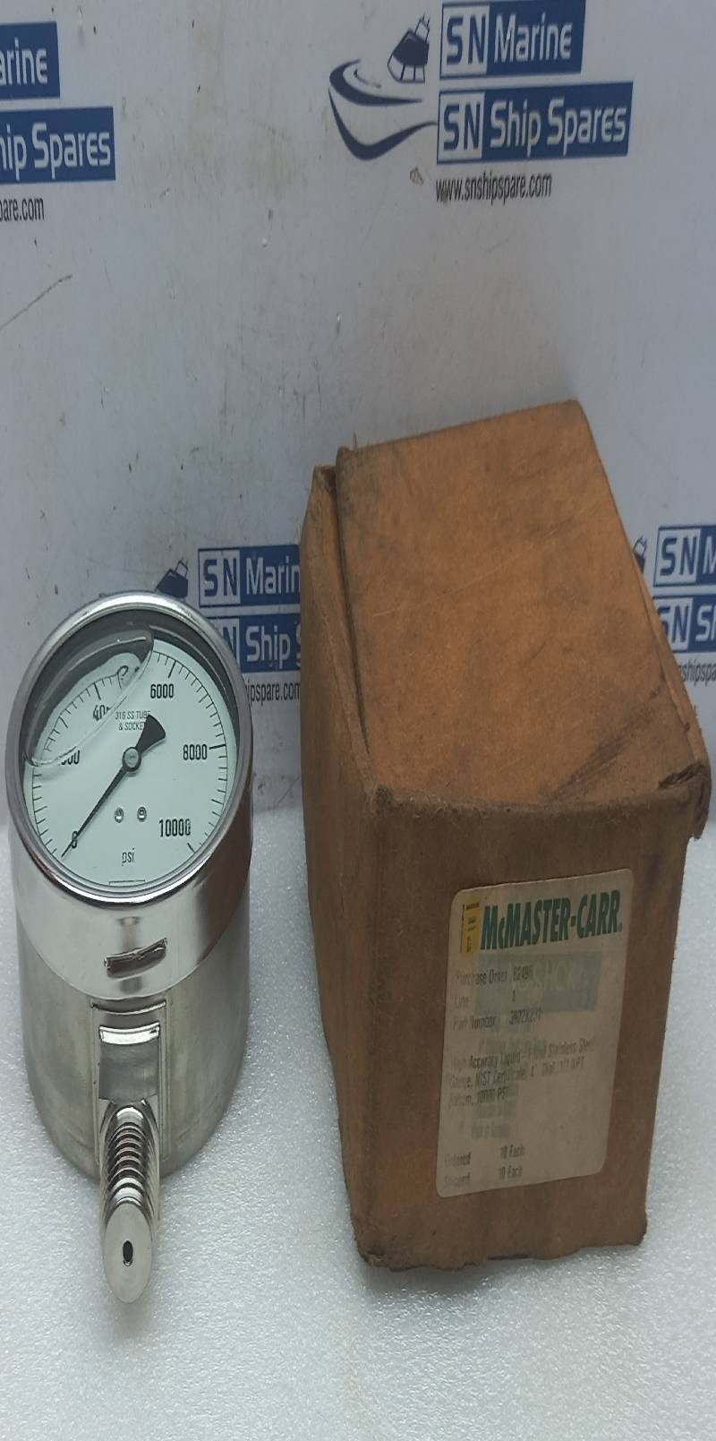 Noshok 1107120203 High Accuracy Liquid Filled Stainless Steel Gauge