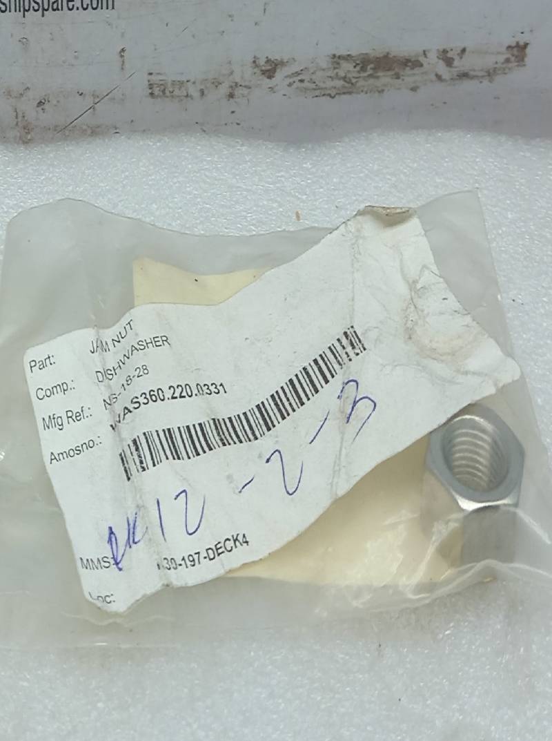 HOBART NS-018-28 JAM NUT NS-18-28 9PCs In Lot