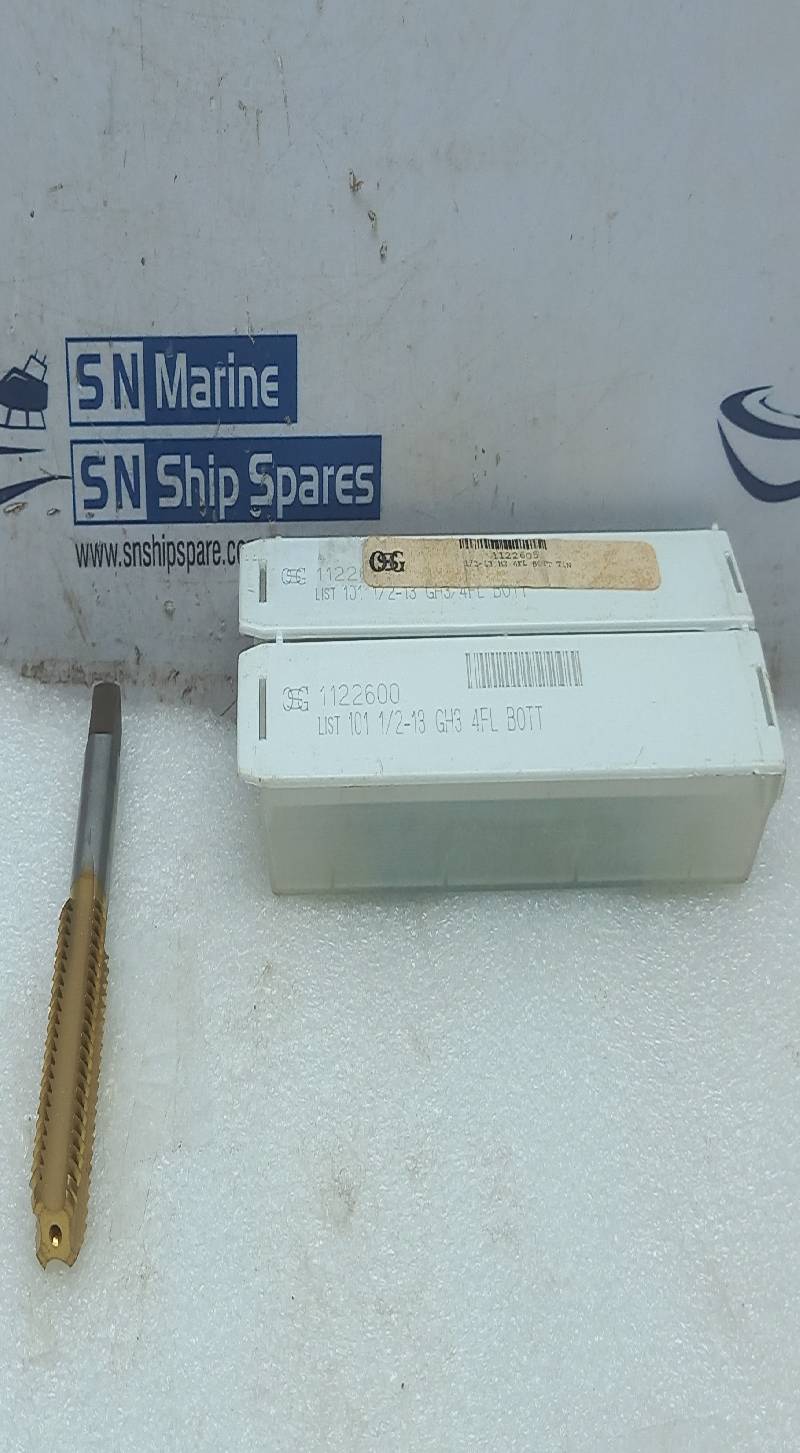 OSG 1122600 1/2-13NC GH3 4FL BOTT HSS 7F5107 MEX 3PCs In Lot