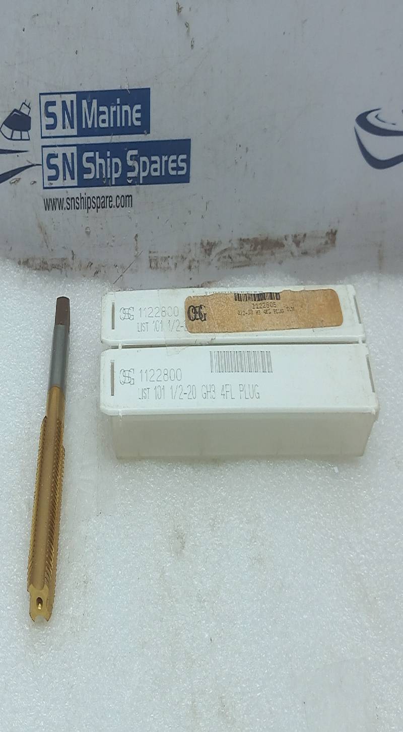OSG 1122800 1/2-20NF GH3 4FL Plug HSS 7H6208 MEX 3PCs In Lot