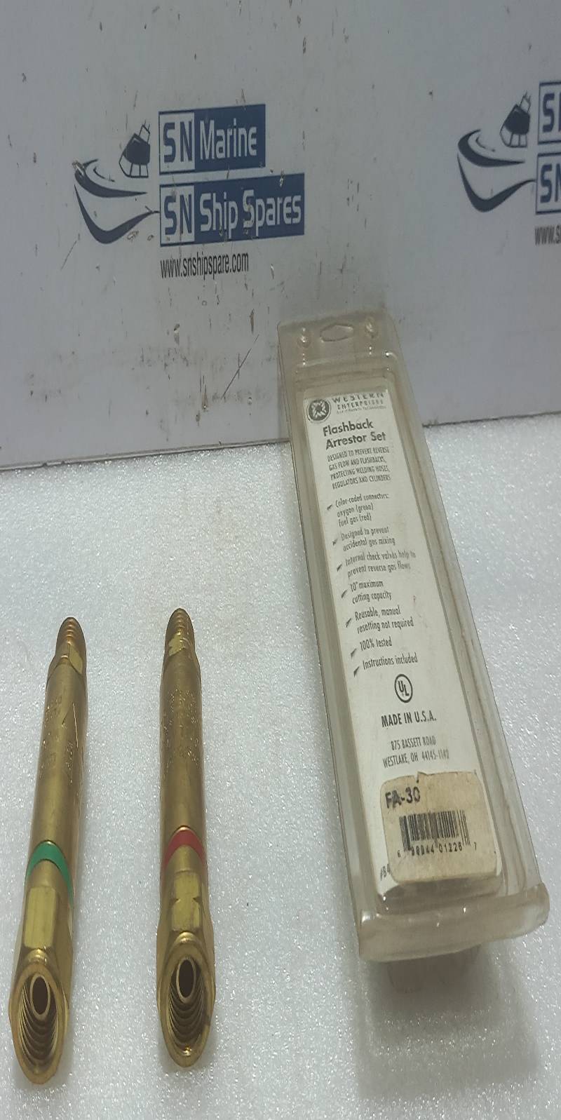  Western Enterprise FA-30 Flashback Arrestor Set  B-Size, 916-18 UNF Thread