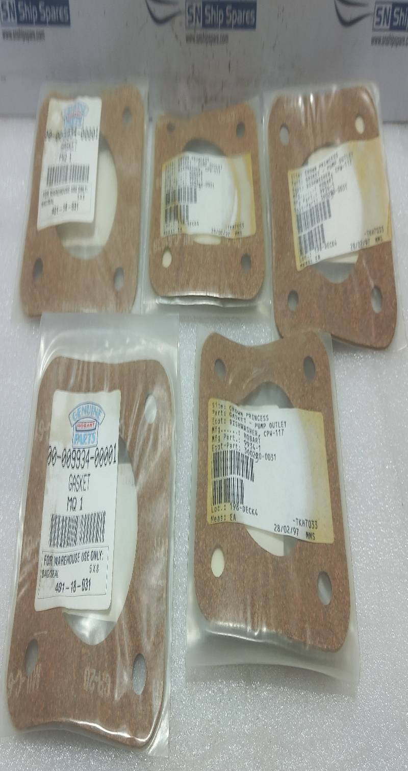 Hobart 00-009934-0001 Gasket 9934-1 5PCs In Lot