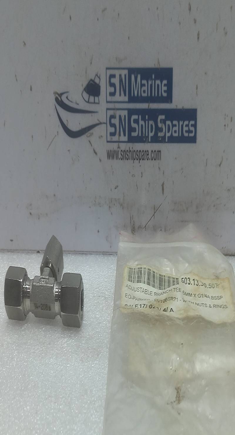 Parker EVT96SR71 Adjustable Branch TEE 6MM X G1/4A BSSP 6PCs In Lot 