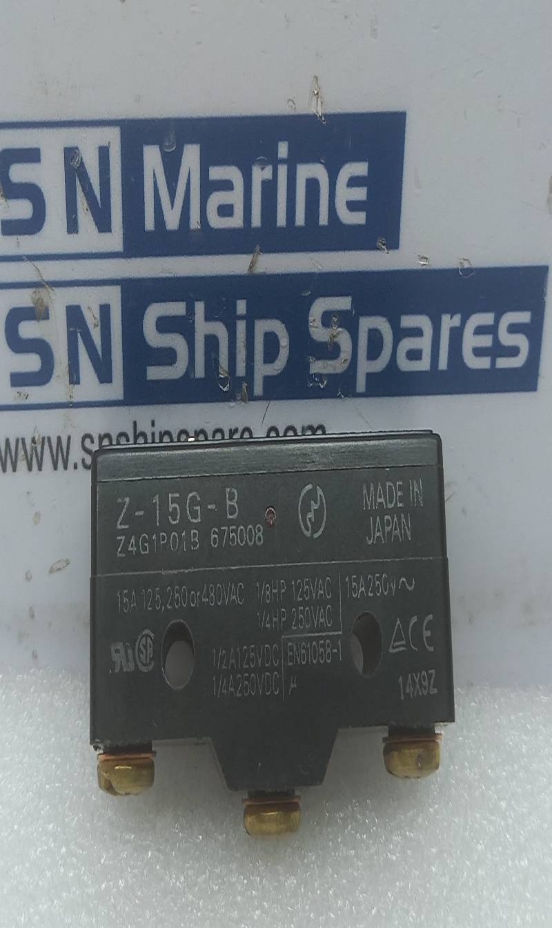 Omron Z-15G-B General Purpose Plunger Switch 15A 125,250 Or 480VAC 2PCs In Lot