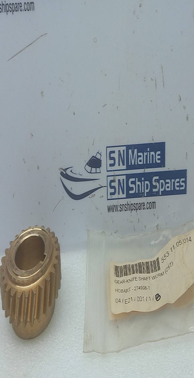 Hobart 274908-1 Gear-Knife Shaft Worm (25T)