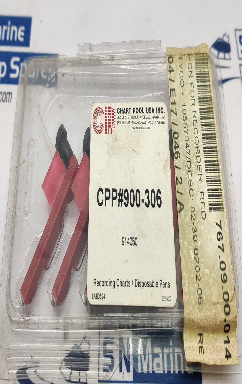 Chart Pool CPP#900-306 Chart Recording Disposable Pen (Red) 6PCs In Lot
