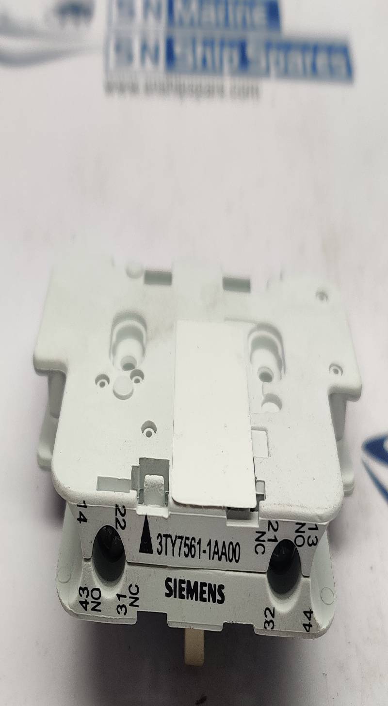 Siemens 3TY7561-1AA00 Auxiliary Contact Block For 3TF54