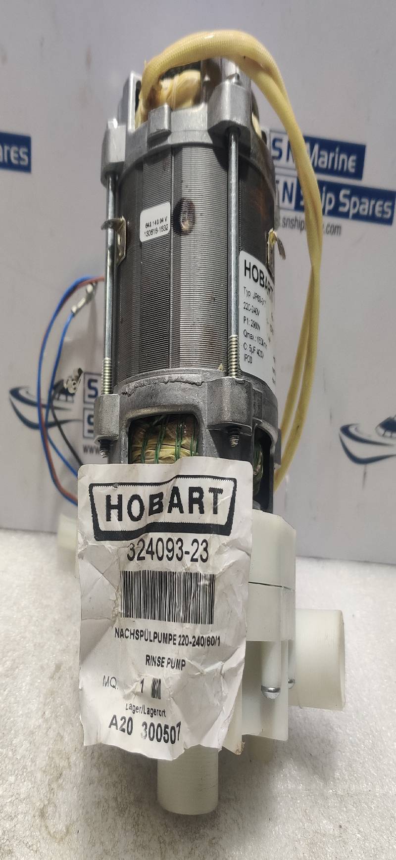 Hobart 324093-23 Glass Washer Rinse Booster Pump Type: UP60-317