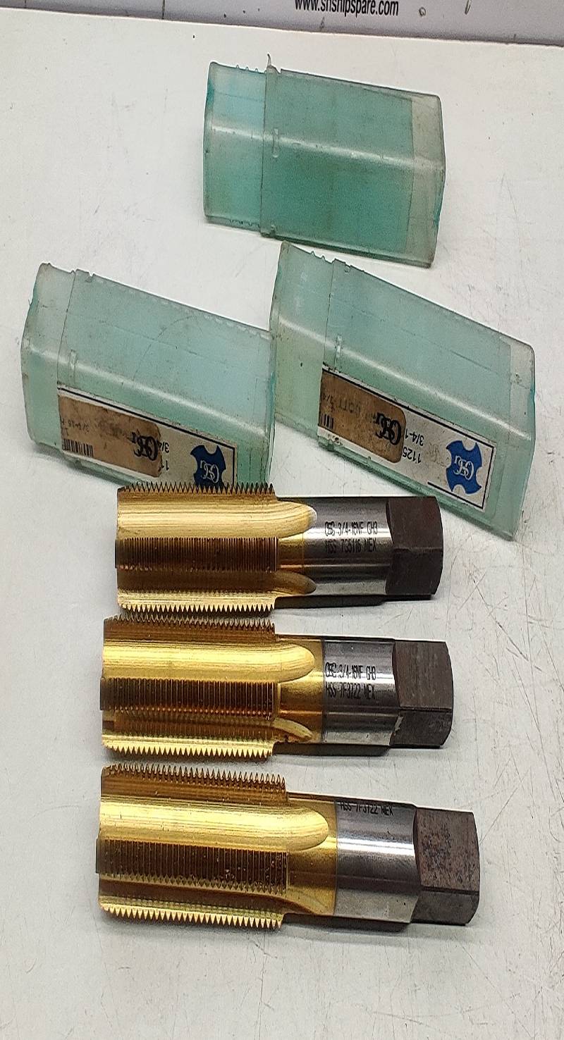 OSG 7F3722, 7G5116 Thread Forming Tap ¾-16NF 3PCs In Lot