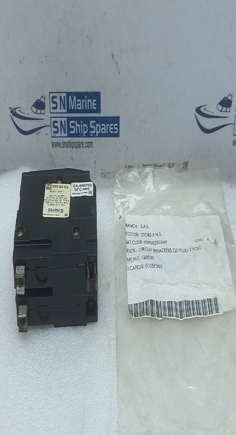 Sqaure D NE-2055 Circuit Breaker Q0 Plug 2Pole Q0220