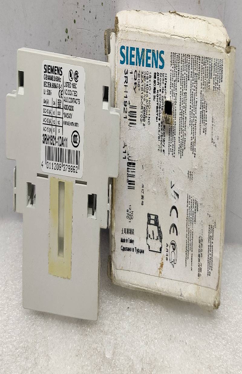 SIEMENS 3RH1921-1DA11 Auxiliary Switch 10A/240V