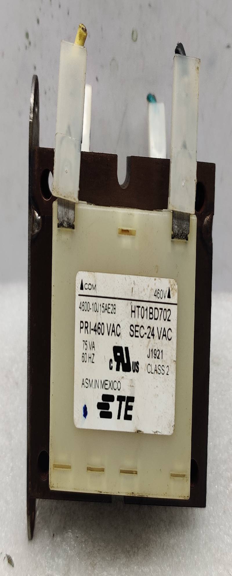 ETE HT01BD702 TRANSFORMER 460V 75VA 60Hz PRI-460VAC SEC-24VAC
