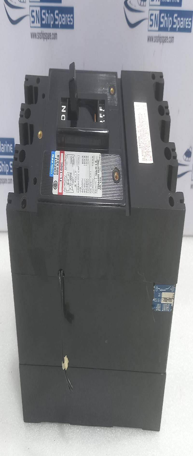 Terasaki Electric TL-100C Circuit Breaker 50A 3Poles AC600V DC250V AC220V 180KA