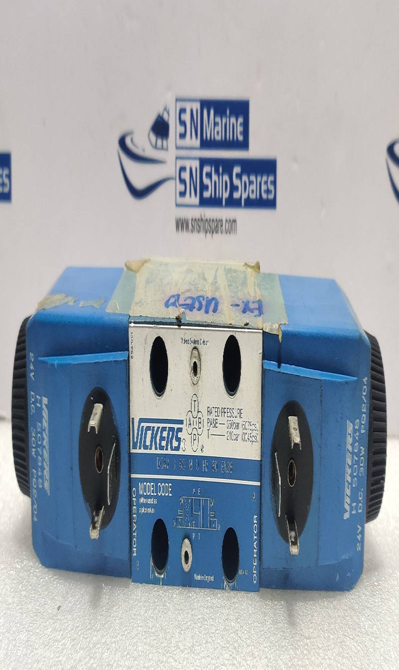 Vickers DG4V 3 6C M U H7 60 EN38 Hydraulic Directional Valve H 507848 24V DC 30W