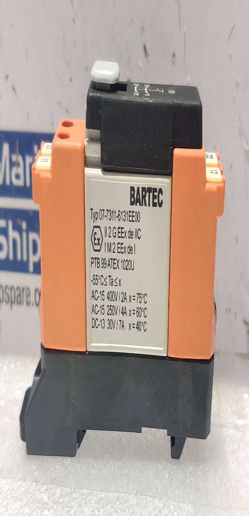 Bartec 07-7311-6131EE00 Isolator Terminal Relay AC-15 400V2A, 250V4A