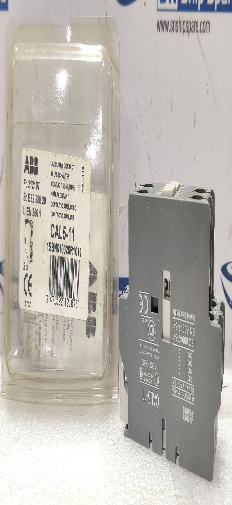 ABB CAL5-11 Auxiliary Contact Block 16A 690V AC15A Ui=690V~ Ith=16A