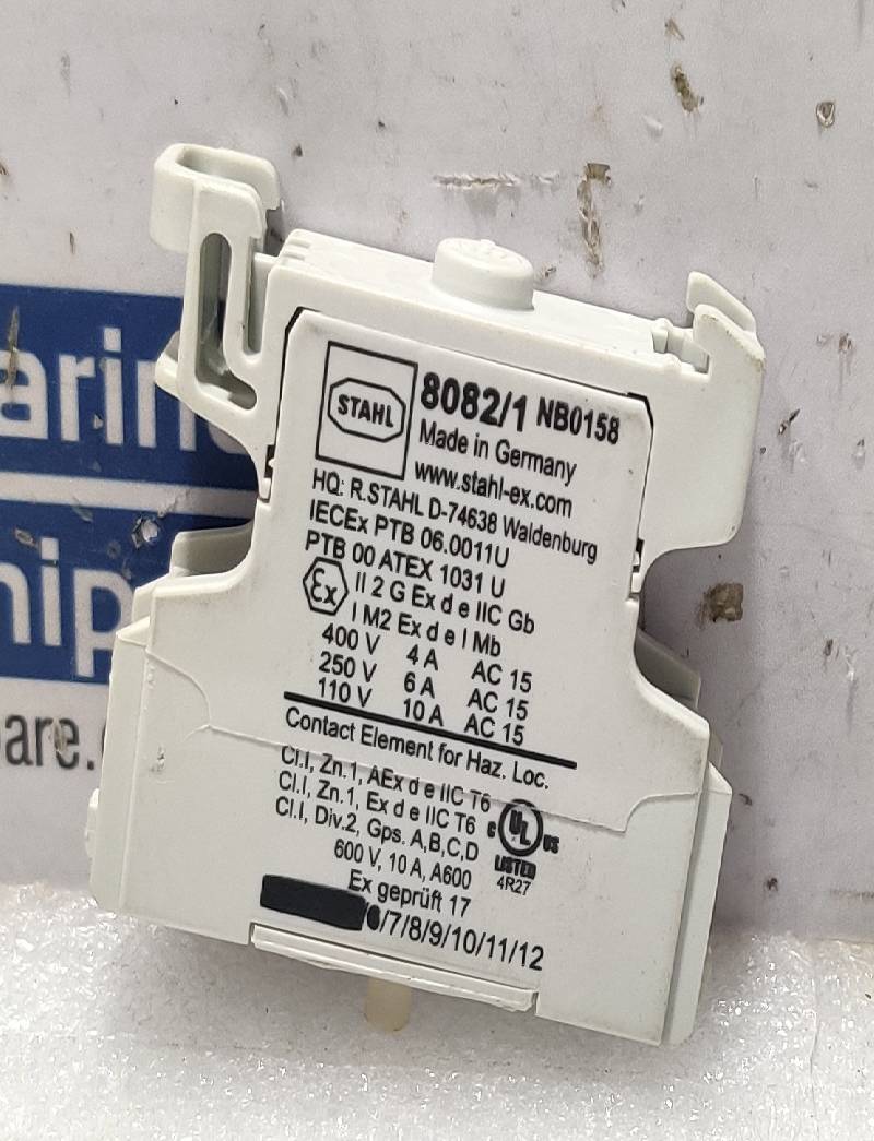 Stahl 80821-2-00 Contact Element Block, NB0158 500V,1000VA AC15 80821200