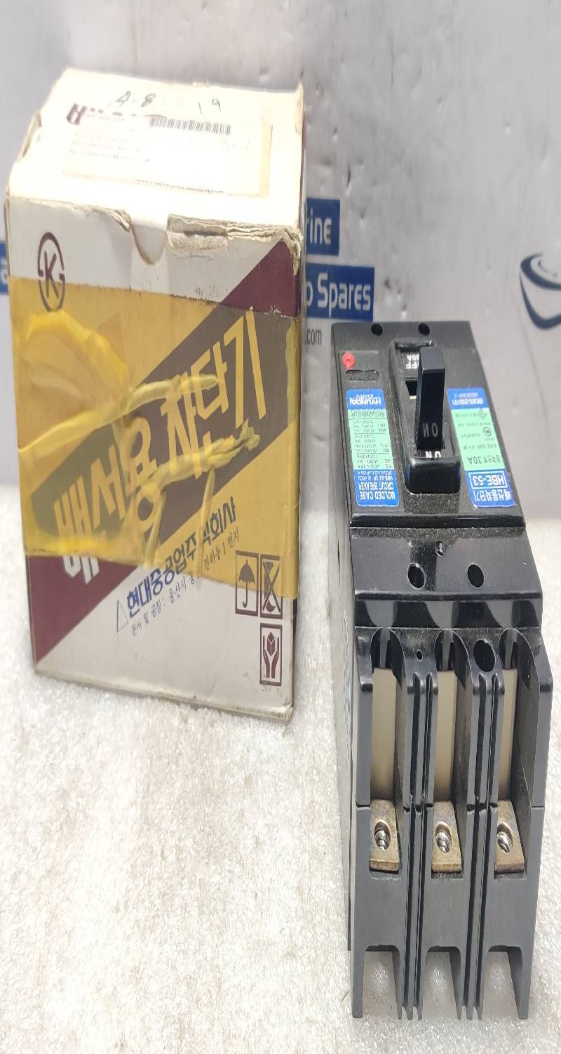 Hyundai HBE-53 Molded Case Circuit Breaker 30A 3P AC220V 5kA HBE53