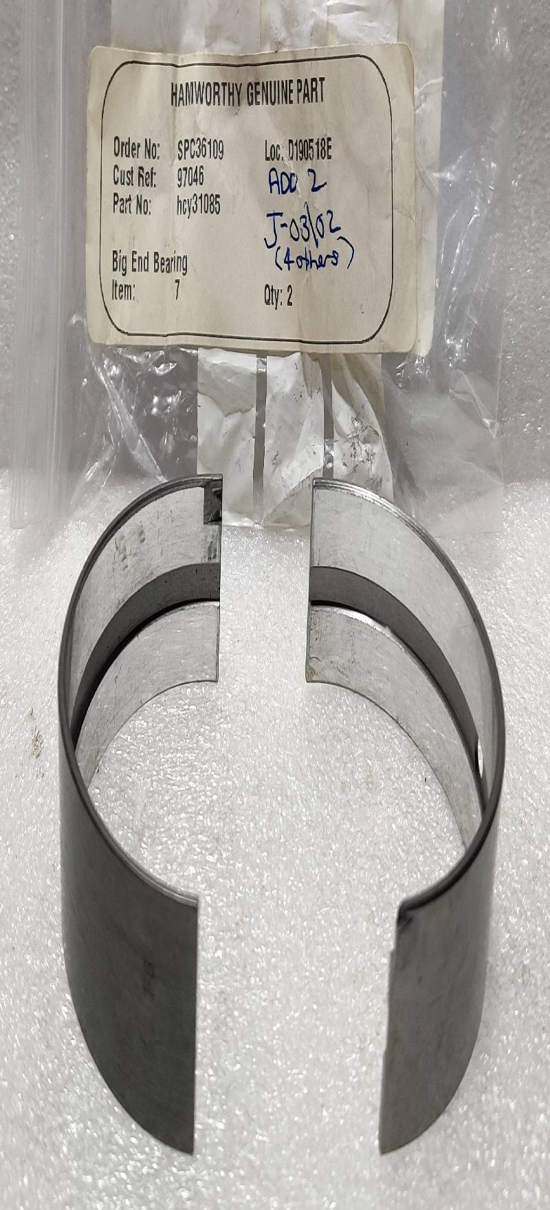 David Brown Hydraulic Systems HCY31085 Bearing Big End 3Sets In Lot