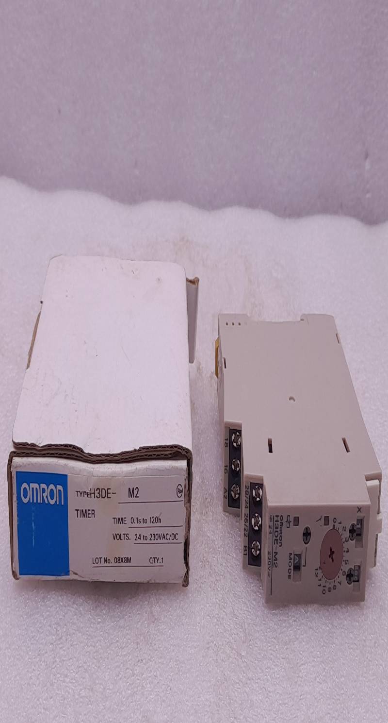 Omron H3DE-M2 ModeA  Timer 0.1sTo120h 24To230Vac/dc 50/60Hz