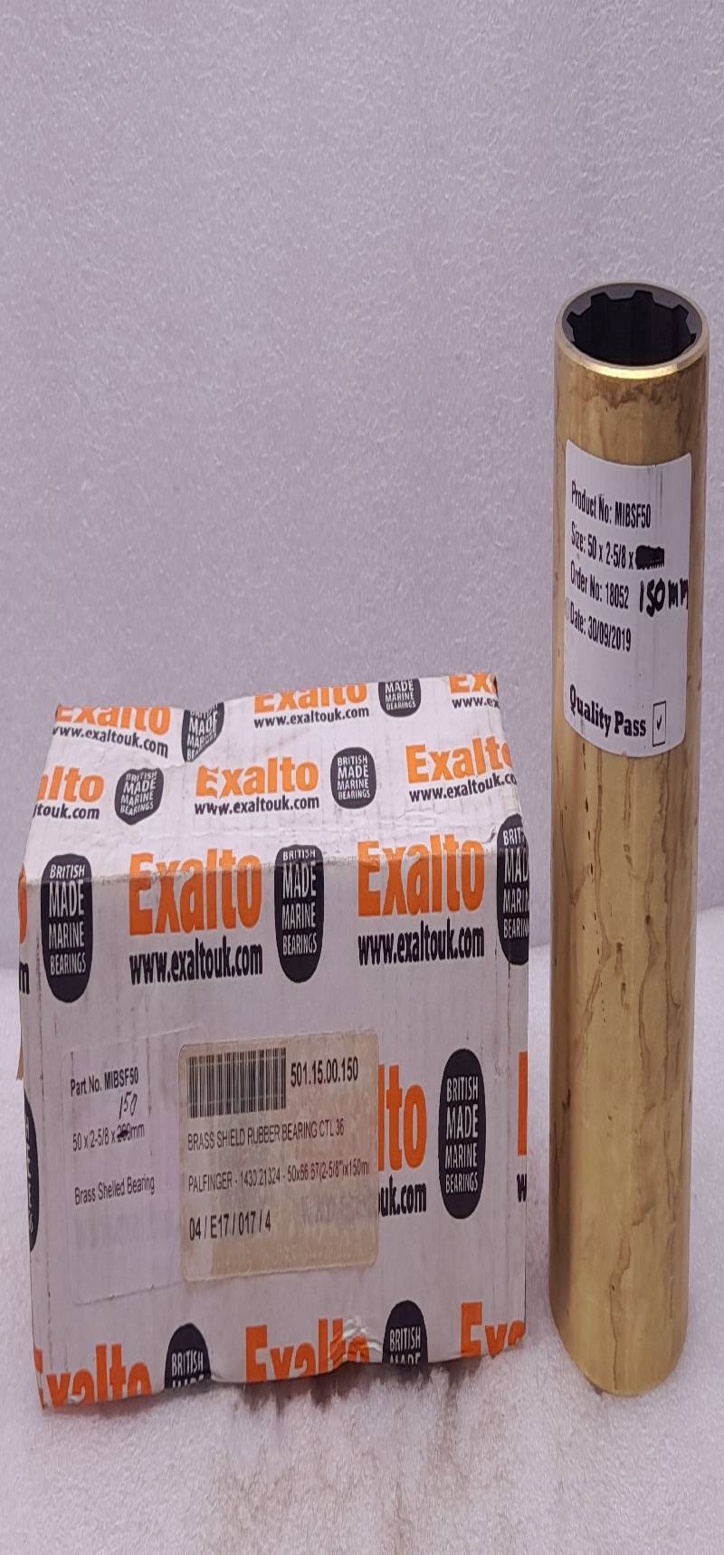 MIBSF50 Exalto Brass Shaft Bearing (50mm Shaft, 2-5/8\
