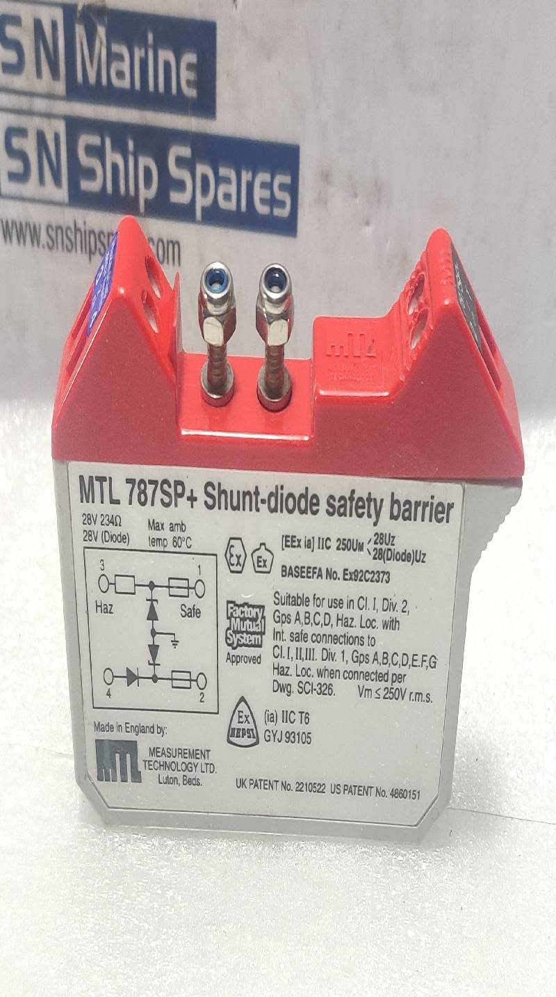 Measurement Technology 787SP+Shunt-Diode Safety Barrier 28V 234Ω 28V (Diode) MTL