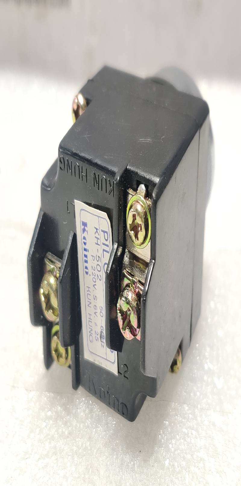 PILOT LAMP KH-502  50≈60Hz P220V  S 6V  KOINO KUN HUNG