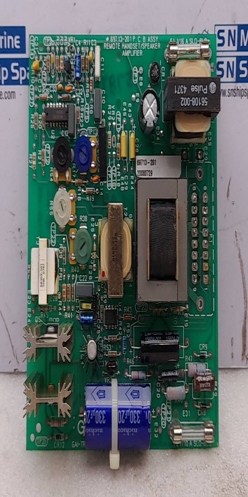 GAI-TRONICS 69713-201 REMOTE HANDSET/SPEAKER AMPLIFIER PCB ASSEMBLY 17128-003
