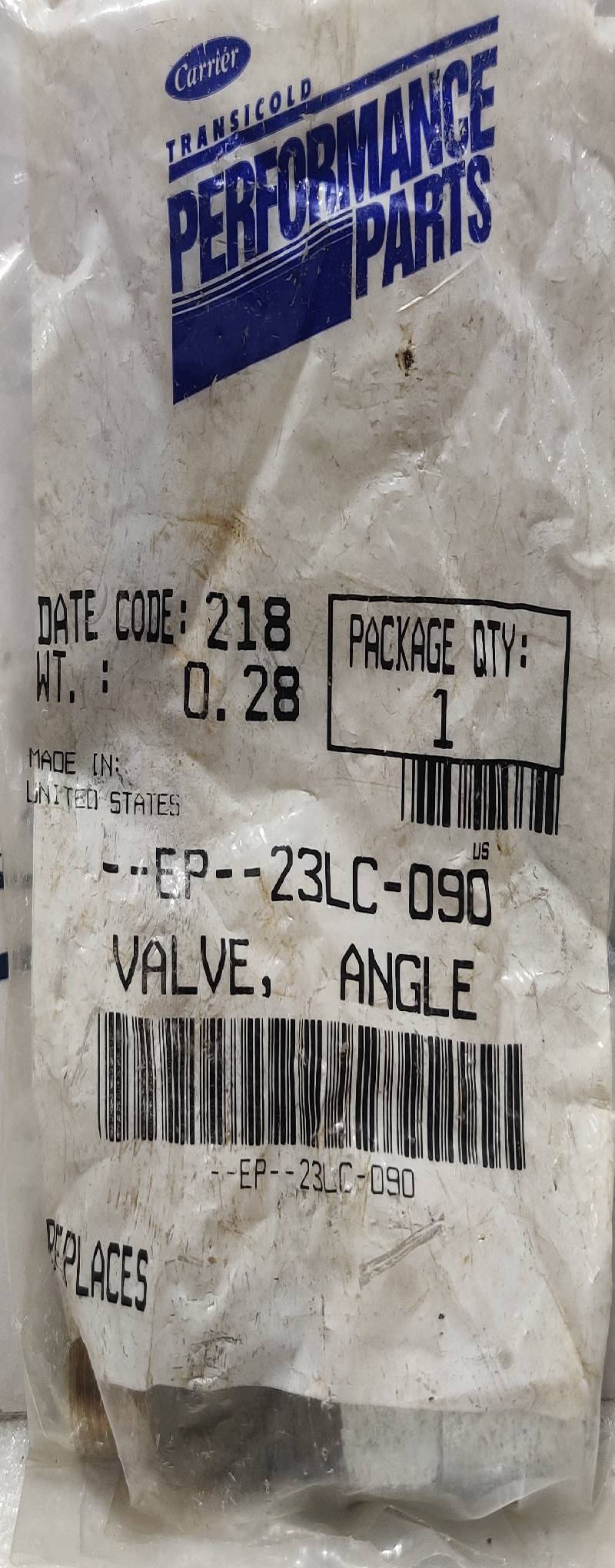 Carrier EP-23LC-090 Valve Angle Air Conditioning System EP23LC090