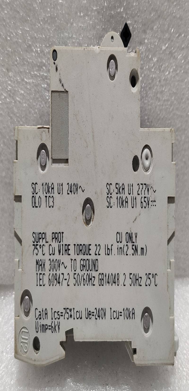 SCHNEIDER MULTI 9 C10A C60 CIRCUIT BREAKER 277V~65V