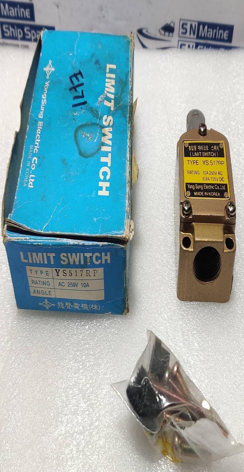 YONG SUNG ELECTRIC YS517RP LIMIT SWITCH 10A 250V AC 0.8A A25V DC