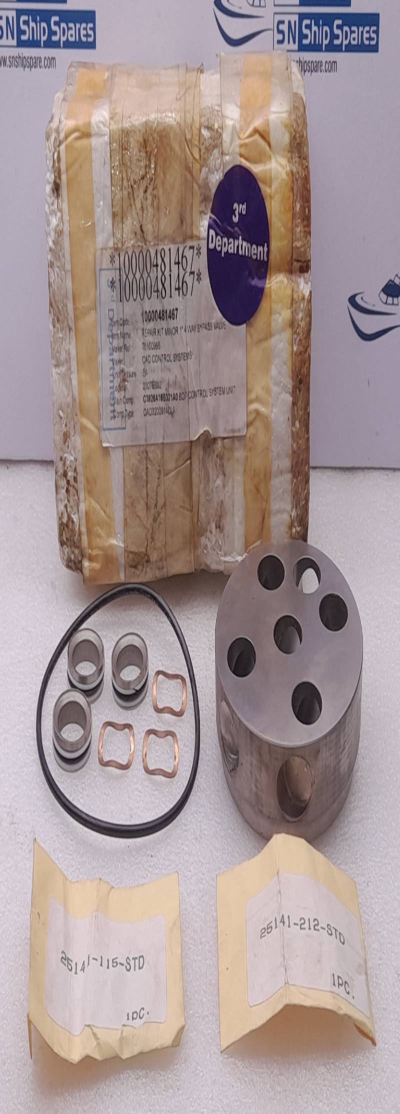 CAD Controls 75100998 Repair Kit Minor 1”4 Way Bypass Valve