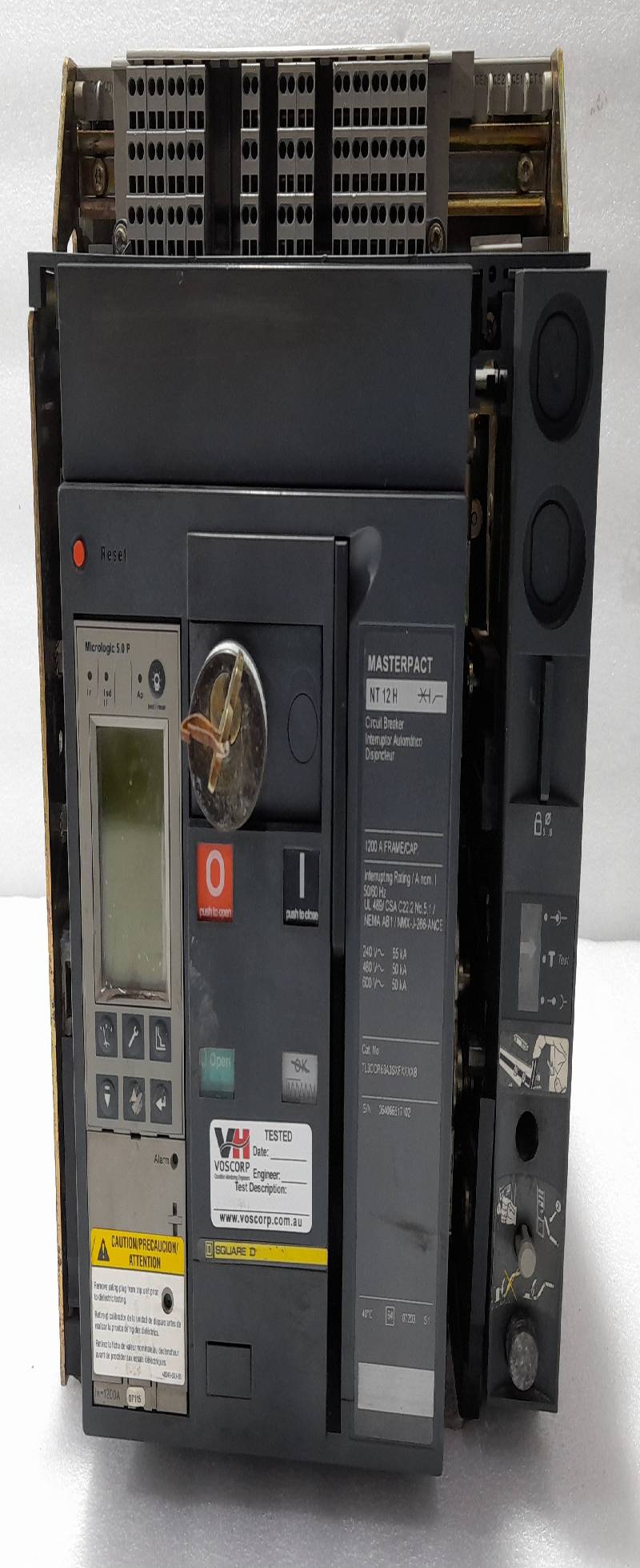 Square D NT 12 H Circuit Breaker 1200A Micrologic 5.0P TL3CCR63A3SXFXXXXB