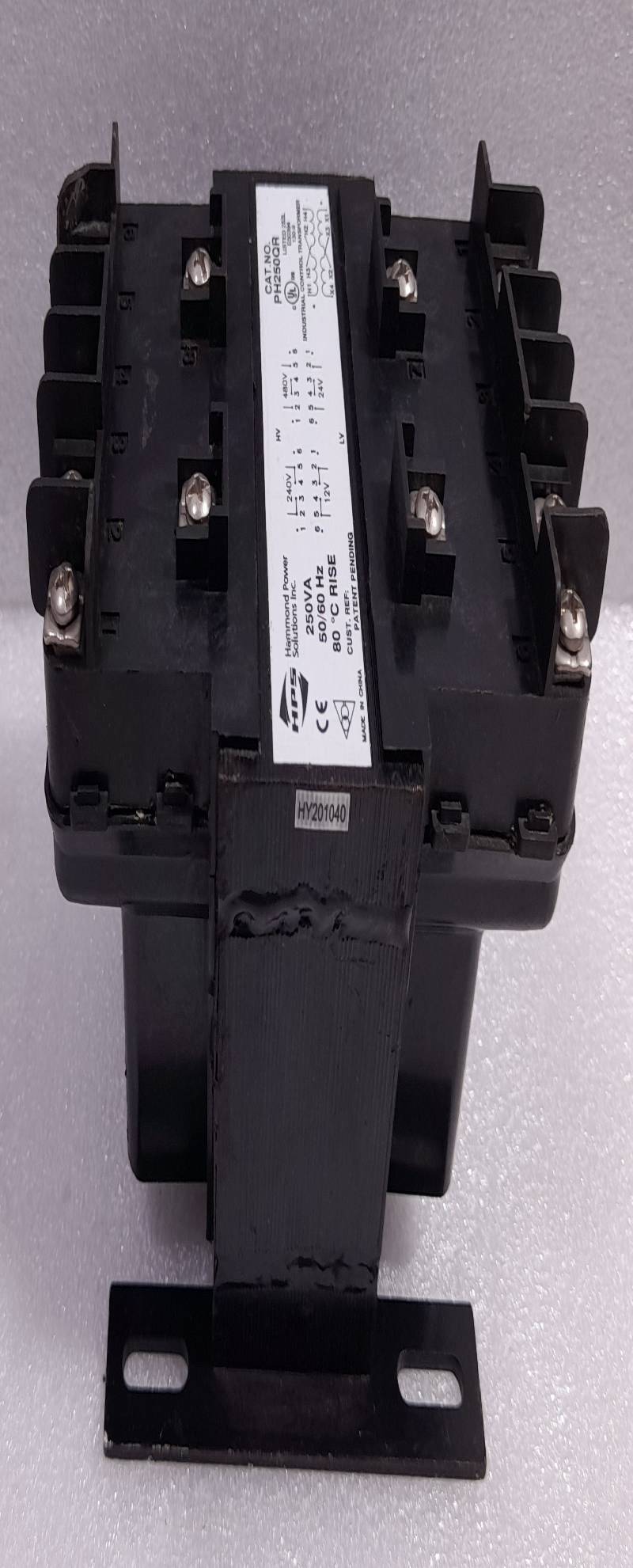 Hammond Power PH250QR Industrial Control Transformer 250VA 50/60Hz 80°C RISE