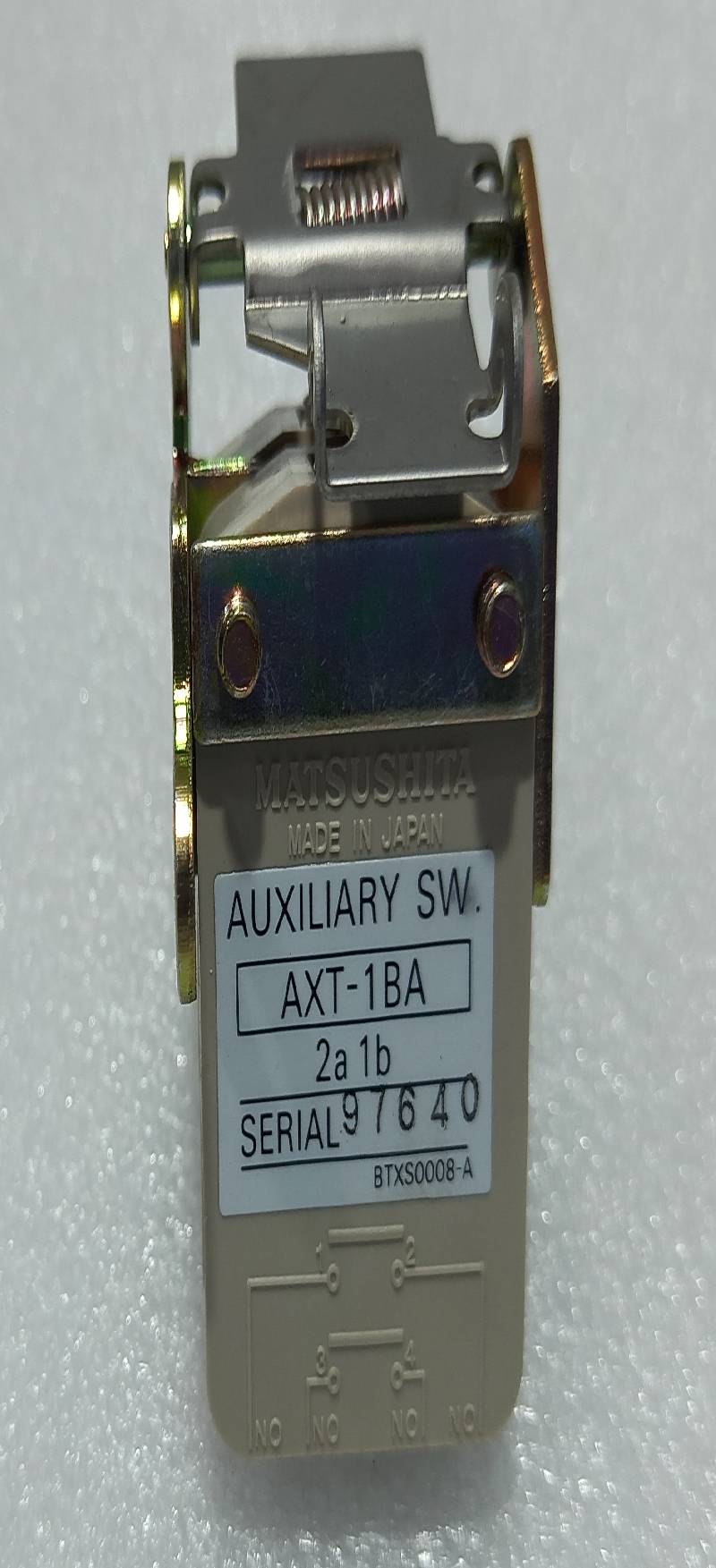 MATSUSHITA AXT-1BA Auxiliary Switch 2a1b BTXS0008-A