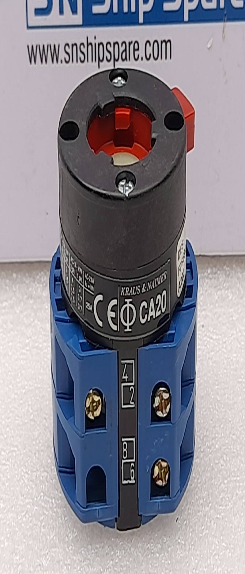 KRAUS & NAIMER CA20 ROTARY SWITCH 30AMP 600VAC