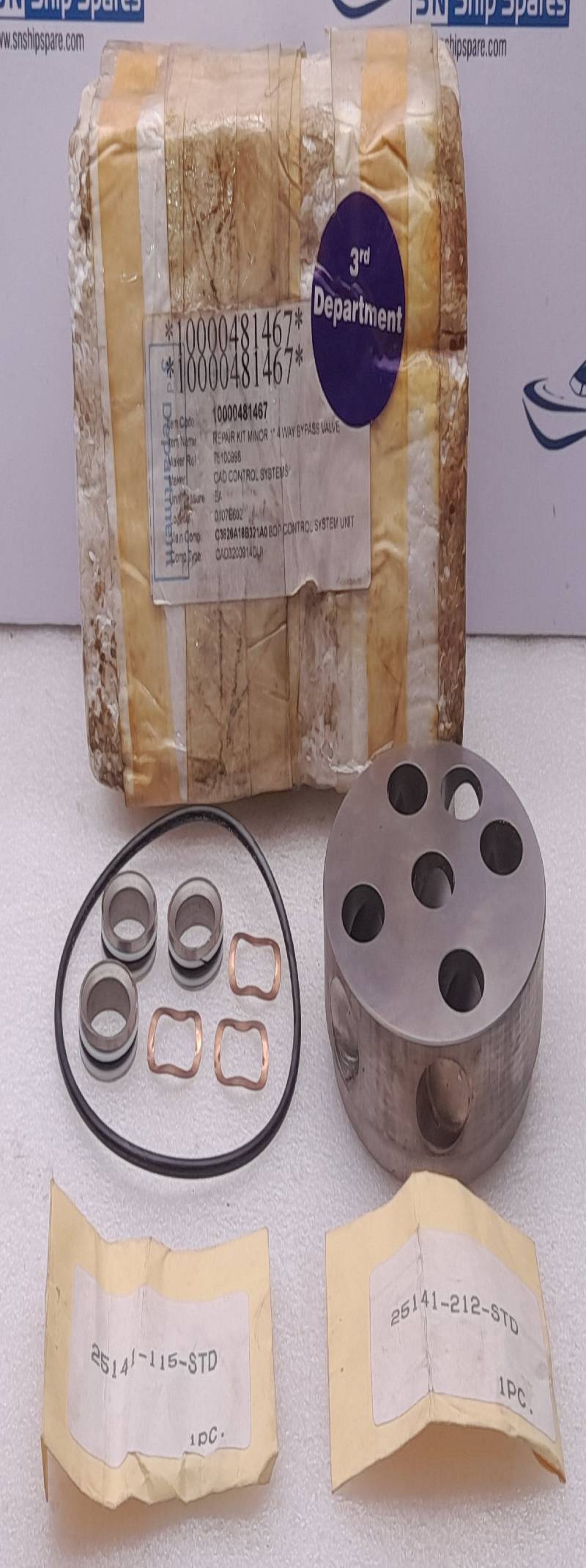 CAD Controls 75100998 Repair Kit Minor 1”4 Way Bypass Valve