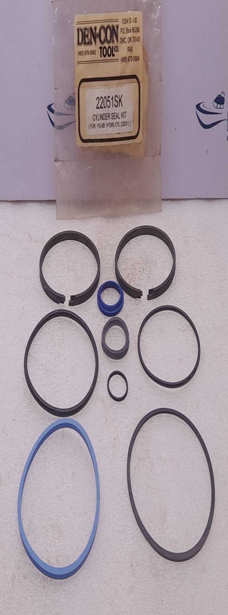 Dencon 22051SK Cylinder Seal Kit For FG-6B Hydrl Cyl (22051)