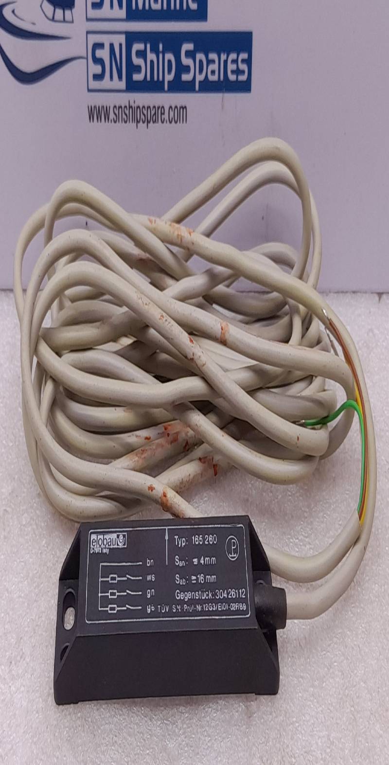 ELOBAU 165 260 Magnetic Sensor San: ≤ 4mm Sab: ≥ 16mm 304 26112