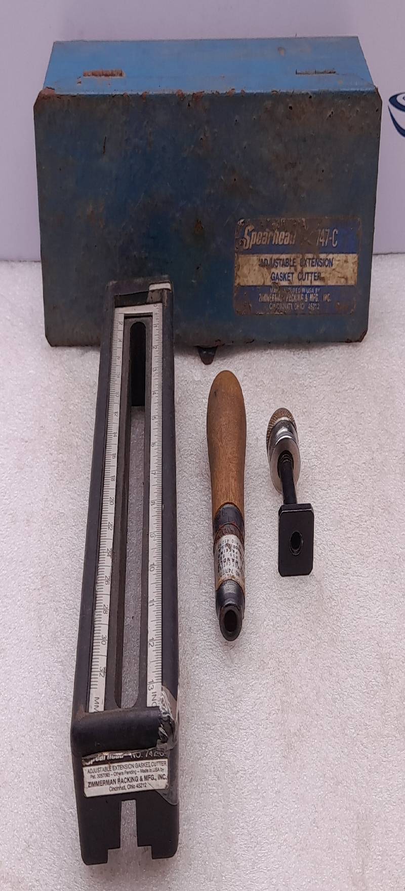 Zimmerman Spearhead 747-C Adjustable Extension Gasket Cutter Incomplete Set