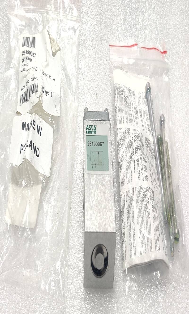 Asco Numatics 26190067 Solenoid Poppet Valve