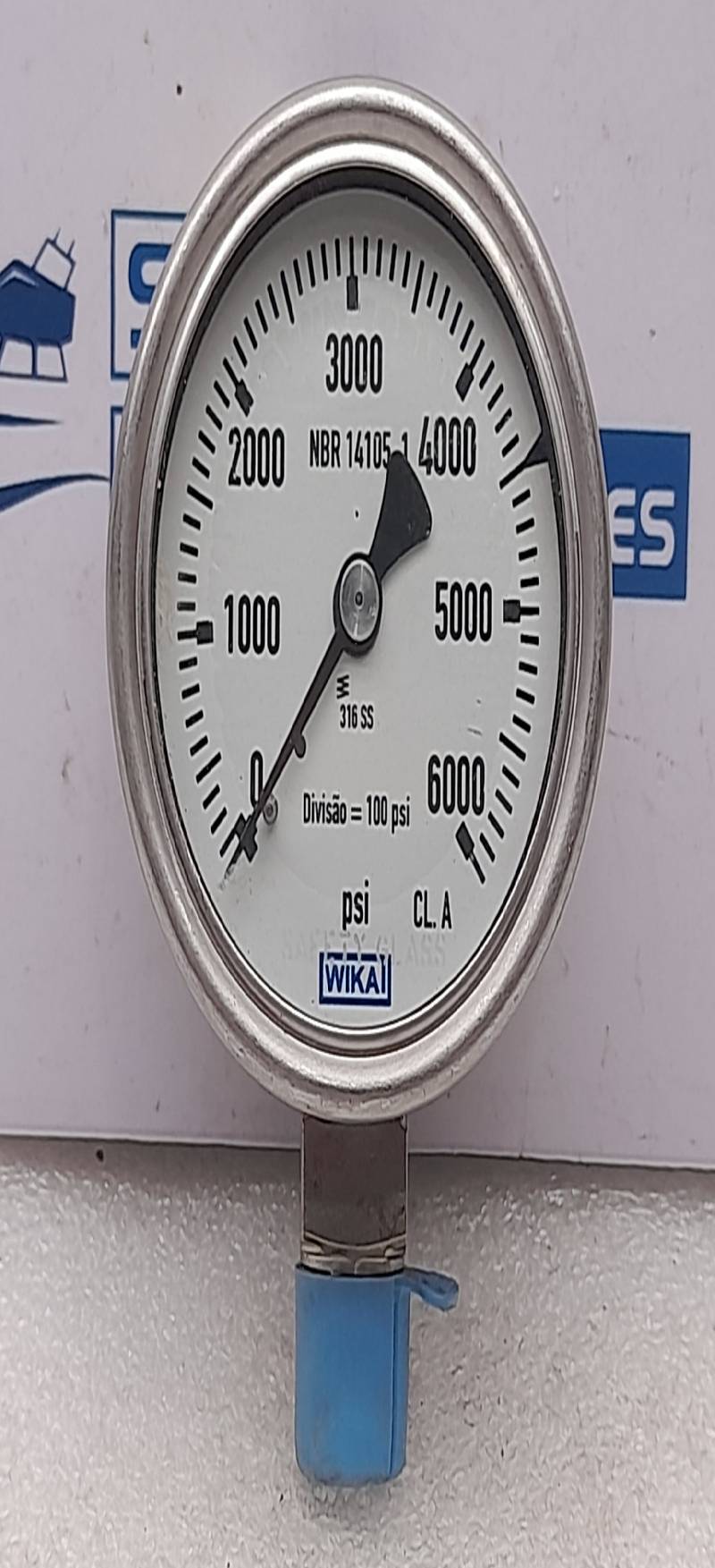 Wika NBR 14105 1 Pressure Gauge 0-6000PSI