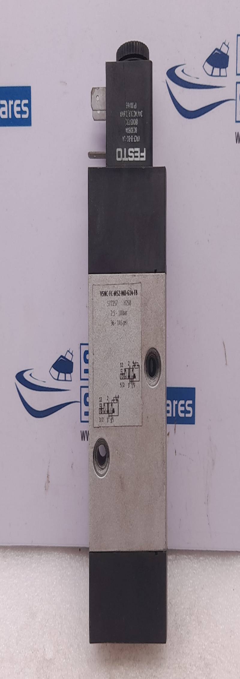 Festo VSNC-FC-M52-MD-G14-F8 Solenoid Valve 2.5-10bar 36-145psi With VACF-B-B2-1A Coil 24V AC 3.9/2.6VA