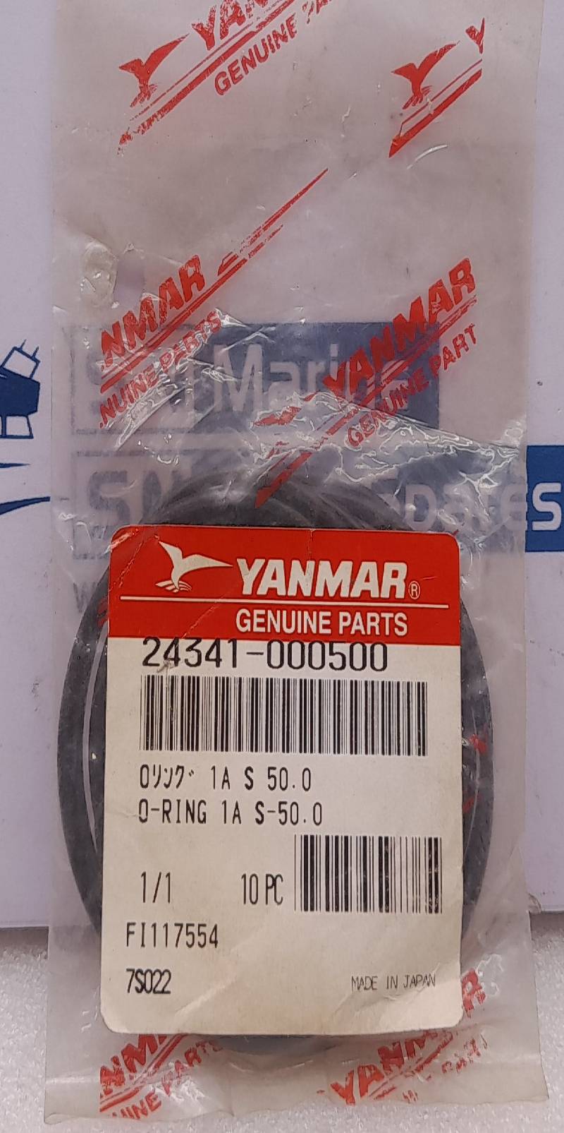 Yanmar 24341-000500 O-Ring 1A S-50.0