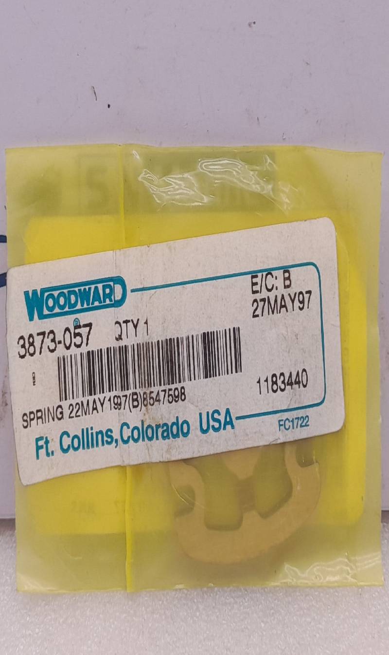 Woodward Governor 3873-057 Spring Torsion 2PCs In Lot 