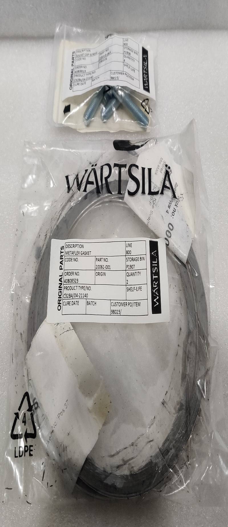 WARTSILA 20061-001METAFLEX GASKET 00023985 ORIGINAL PARTS